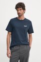 Bavlněné tričko Pepe Jeans SAM TEE PM509433 námořnická modř AW24