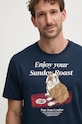 Pepe Jeans tricou din bumbac AXEL TEE bleumarin PM509622