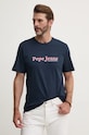 Pepe Jeans tricou SOMERS TEE bleumarin PM509649