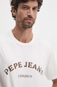 Bavlněné tričko Pepe Jeans ANWEN B béžová PM509711