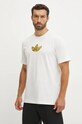 Бавовняна футболка adidas Originals IX6738 білий AW24
