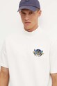 Хлопковая футболка adidas Originals бежевый IX6773