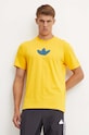 Bavlnené tričko adidas Originals žltá IZ2572