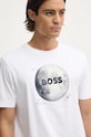 Bavlněné tričko Boss Orange bílá 50528189