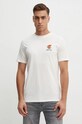 Lindbergh tricou din bumbac bej 30.400235.SNOW.WHITE