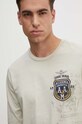 Aeronautica Militare longsleeve din bumbac bej TS2300J652