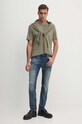 Aeronautica Militare tricou din bumbac TS2301J592 verde AW24