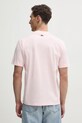 Одяг Бавовняна футболка Lacoste TH2739 рожевий