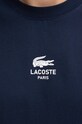 Хлопковая футболка Lacoste TH2739 тёмно-синий