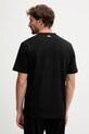 Ρούχα Βαμβακερό μπλουζάκι Lacoste TH2739 μαύρο