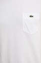 Lacoste tricou din bumbac TH2827 alb
