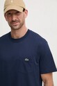 Lacoste t-shirt bawełniany granatowy TH2827