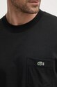 Бавовняна футболка Lacoste TH2827 чорний