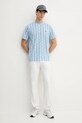 Lacoste t-shirt TH2831 blue SS25