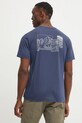 Îmbrăcăminte Jack Wolfskin tricou sport Vonnan A62314 bleumarin