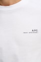 A.P.C. t-shirt bawełniany Standard Item Gots COHBO.M26404.TAG biały