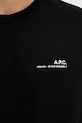 A.P.C. pamut póló Standard Item Gots COHBO.M26404.TZC fekete