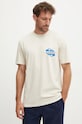 Îmbrăcăminte Quiksilver tricou din bumbac Fun Zone EQYZT07831 bej