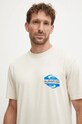 Quiksilver tricou din bumbac Fun Zone bej EQYZT07831