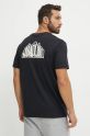 Napapijri tricou din bumbac S-Linth negru NP0A4I390411