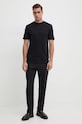 BOSS t-shirt bawełniany 50524998 czarny AW24