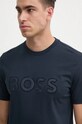 BOSS t-shirt bawełniany granatowy 50527338