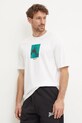 Хлопковая футболка adidas Originals GRFX Tee бежевый IZ4839