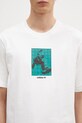 Хлопковая футболка adidas Originals GRFX Tee бежевый IZ4839