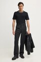 BOSS t-shirt bawełniany 50530089 czarny AW24