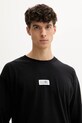 Bavlnené tričko s dlhým rukávom MM6 Maison Margiela čierna SH0GC0034.S24312