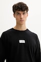 Бавовняний лонгслів MM6 Maison Margiela чорний SH0GC0034.S24312