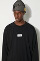MM6 Maison Margiela cotton longsleeve top SH0GC0034.S24312 black