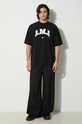 Marcelo Burlon tricou din bumbac Ama Over Tee CMAA054F24JER00B1001 negru AW24