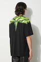 Одежда Хлопковая футболка Marcelo Burlon Colordust Wings Over Tee CMAA054F24JER0011055 чёрный