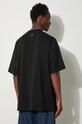 Odzież Marcelo Burlon t-shirt bawełniany Collar Feathers Over Tee CMAA054F24JER0041084 czarny