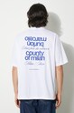 Одяг Бавовняна футболка Marcelo Burlon MCBM Slogan Over Tee CMAA054F24JER0070145 білий
