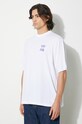 Бавовняна футболка Marcelo Burlon MCBM Slogan Over Tee білий CMAA054F24JER0070145