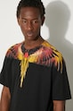 Marcelo Burlon t-shirt bawełniany Icon Wings CMAA056F24JER0011025 czarny