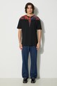 Бавовняна футболка Marcelo Burlon Bandana Wings Basic Tee CMAA056F24JER0031027 чорний AW24