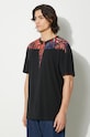 Marcelo Burlon cotton t-shirt Bandana Wings Basic Tee black CMAA056F24JER0031027