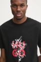 HUGO t-shirt bawełniany czarny 50523839