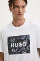 Хлопковая футболка HUGO белый 50523999