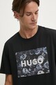 HUGO tricou din bumbac negru 50523999