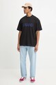 Bavlnené tričko Hugo Blue 50521686 čierna AW24