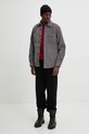 HUGO Blue t-shirt bawełniany 50523782 bordowy AW24