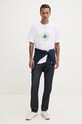 HUGO Blue t-shirt bawełniany 50523858 biały AW24