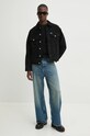 Βαμβακερό μπλουζάκι Hugo Blue 50532295 μαύρο AW24