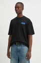 Ρούχα Βαμβακερό μπλουζάκι Hugo Blue 50532295 μαύρο