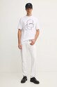 Хлопковая футболка Karl Lagerfeld 544225.755442 белый AW24