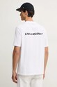 Oblečenie Bavlnené tričko Karl Lagerfeld 544225.755442 biela